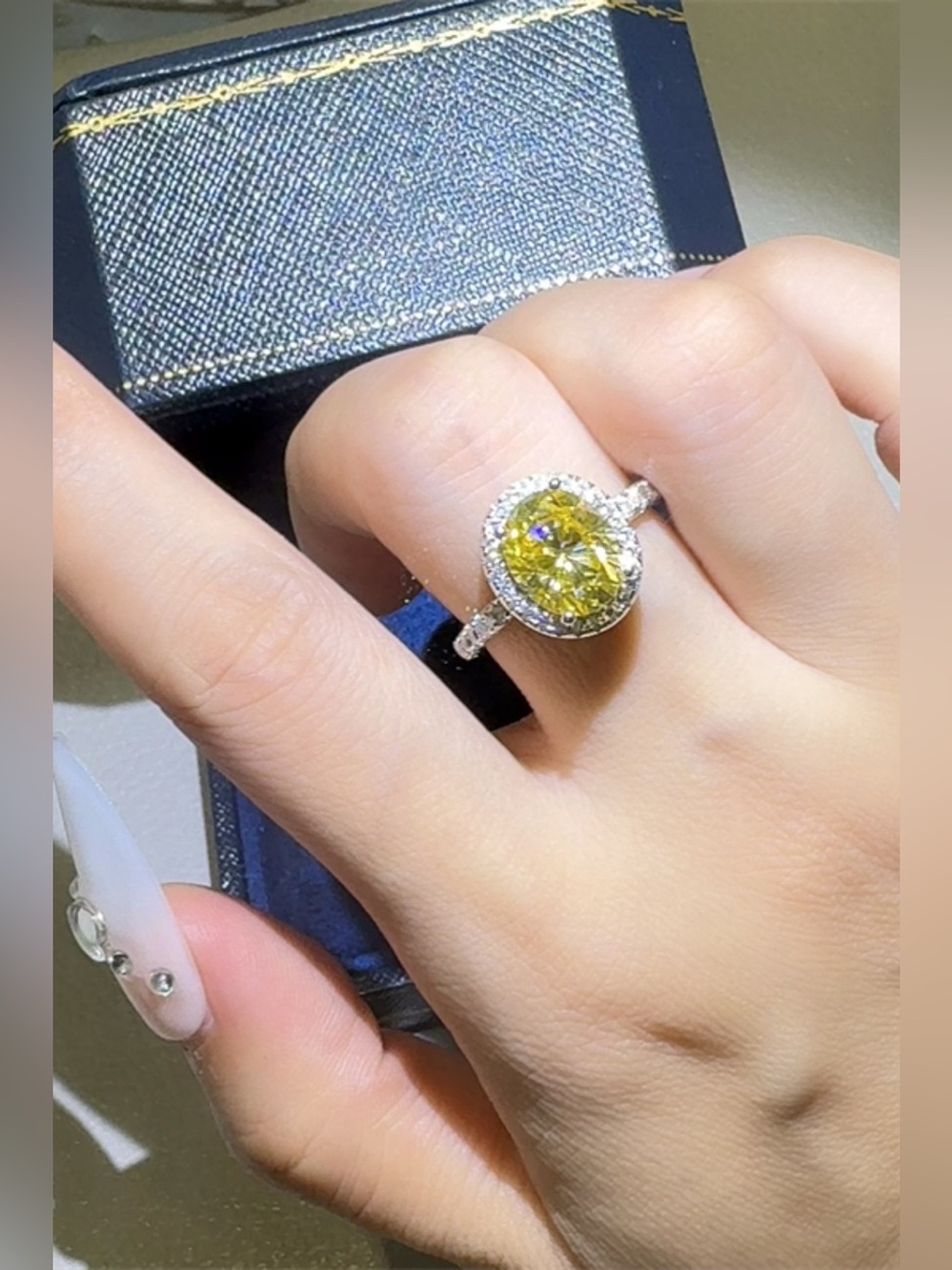 3 Carat Moissanite 925 Sterling Silver Ring